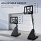 Best Choice Products Adjustable 4.4-10ft Basketball Hoop, Portable Goal w/Shatterproof Backboard, Ball Return